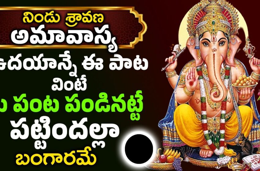  నిండు శ్రావణ అమావాస్య ఉదయాన్నే ఈ పాట వింటే మీ పంట పండినట్టే పట్టిందల్లా బంగారమే |Lord Ganandha Songs